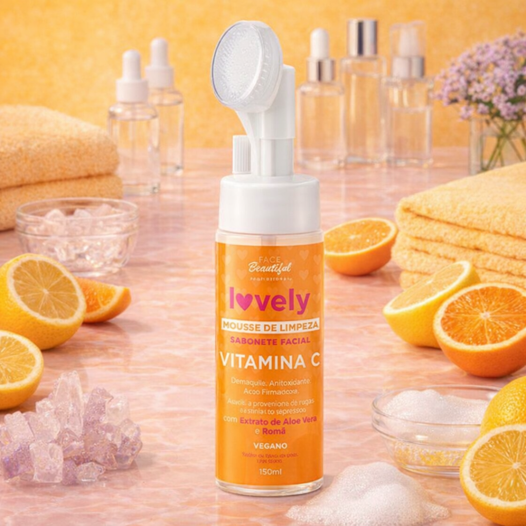 Jabón Mousse Vitamina C, Face Beautiful Lovely