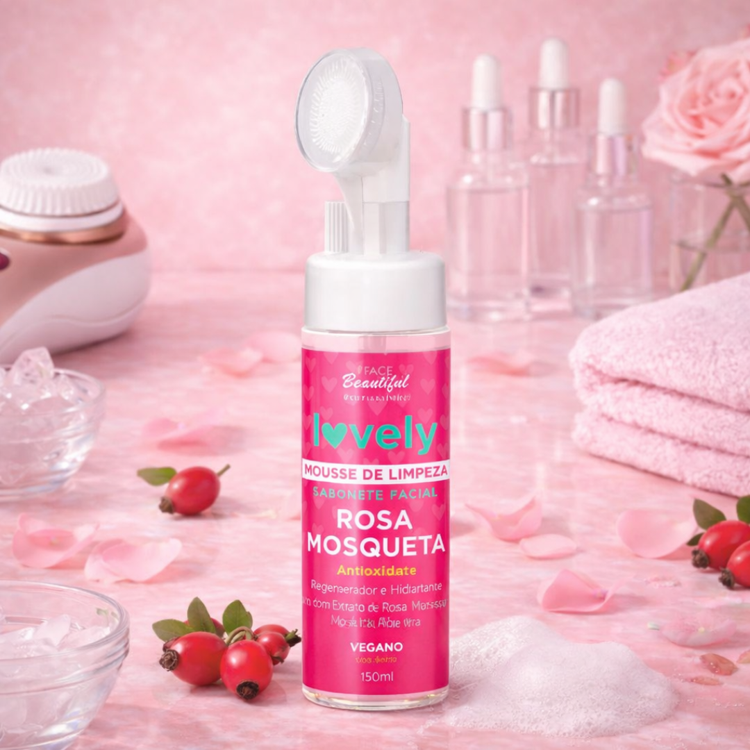 Jabon Mousse Rosa Mosqueta Face Beautiful Lovely